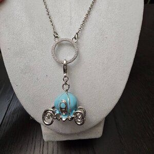 Disney Cinderella Carriage Necklace Rare! Unique Find!